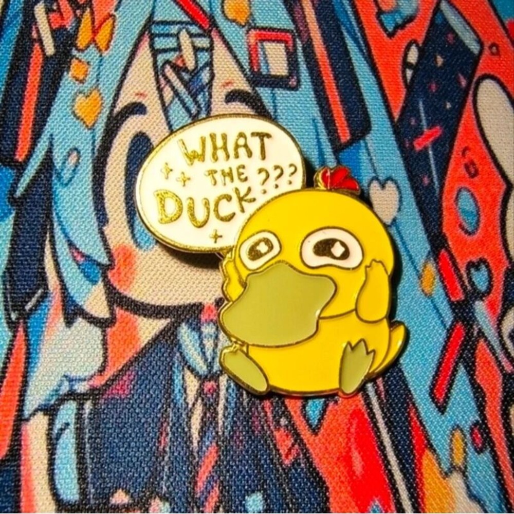 Psyduck pokemon anime enamel pin
